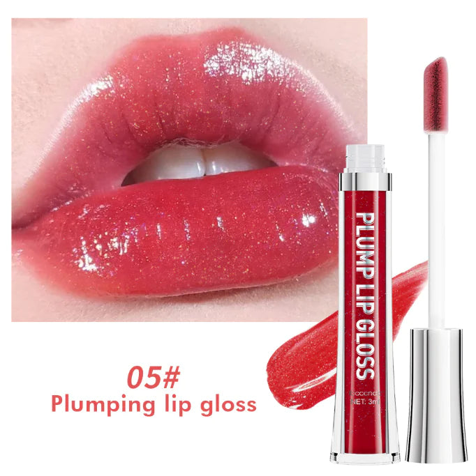 Glossy Lip Tint – 6 vibrant colors on lips